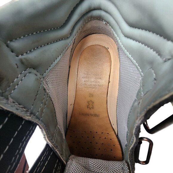 Geox Leather Booties Gray Blue Black Boys Size 11 - Picture 11 of 12